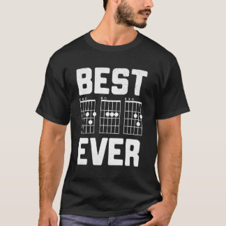 Beste vader ooit gitaar akkoorden D-A-D vader gita T-shirt
