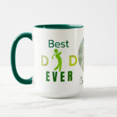 Beste vader ooit golf foto cool moderne vaders dag mok (Links)