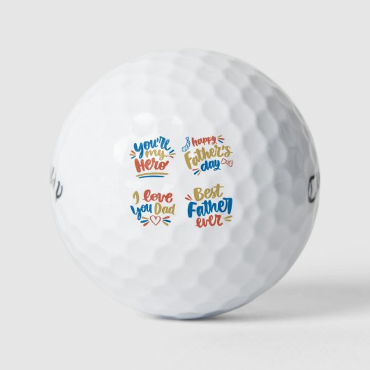 Beste vader ooit golfballen (Voorkant)
