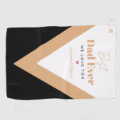 Beste vader ooit golfhanddoek (Horizontaal)