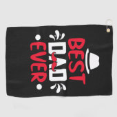 Beste vader ooit golfhanddoek (Horizontaal)