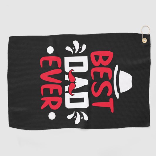 Beste vader ooit golfhanddoek (Horizontaal)