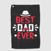 Beste vader ooit golfhanddoek (Voorkant)