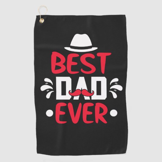 Beste vader ooit golfhanddoek (Voorkant)