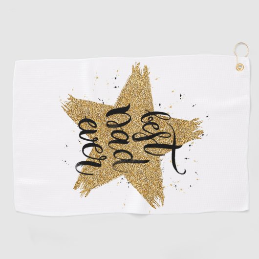 Beste vader ooit golfhanddoek (Horizontaal)