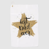 Beste vader ooit golfhanddoek (Voorkant)