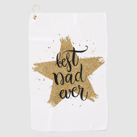 Beste vader ooit golfhanddoek (Voorkant)