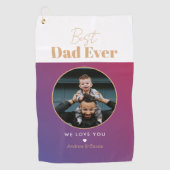 Beste vader ooit golfhanddoek (Voorkant)