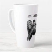 Beste vader ooit gorilla met baby latte mok (Linkerhoek)