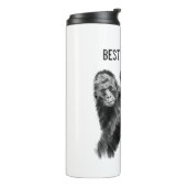 Beste vader ooit gorilla met baby thermosbeker (Gedraaid links)
