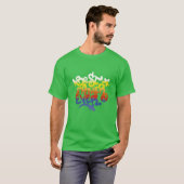 Beste vader ooit graffiti label cadeau t-shirt (Voorkant volledig)