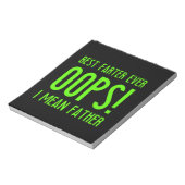 Beste vader ooit grappig cadeau voor vaders notitieblok (Linkerzijde)