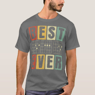 Beste vader ooit grappige papa gitaarspeler muzika t-shirt