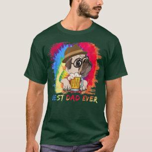 Beste vader ooit grappny Vaderdag Cute Bull Dog Wi T-shirt