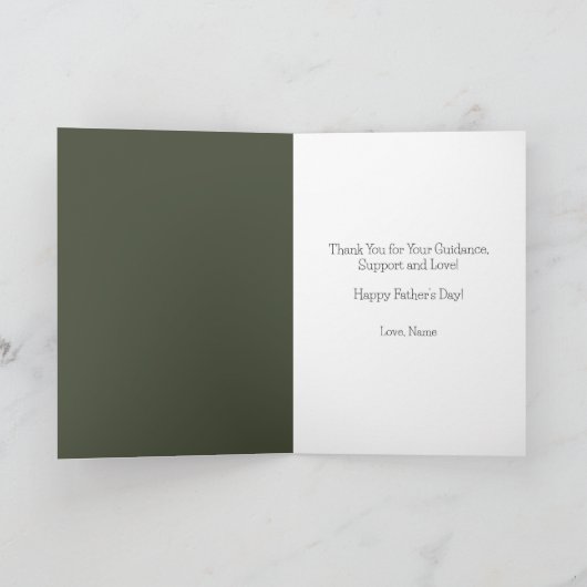 Beste vader ooit Green Golf Custom Happy Vaderdag Kaart (Binnen)