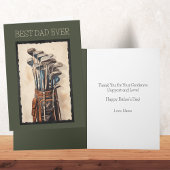 Beste vader ooit Green Golf Custom Happy Vaderdag Kaart