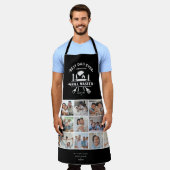 Beste vader ooit Grillmaster 15 foto-collagegrid Schort (Gedragen)