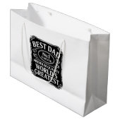 Beste vader ooit groot cadeauzakje (Voorkant Gekanteld)