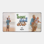 Beste vader ooit Groovy tekst 2 foto's Bureaumat (Voorkant)