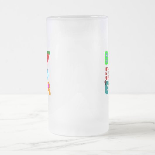 Beste vader ooit Grote Frosted Glass Mok (Center)