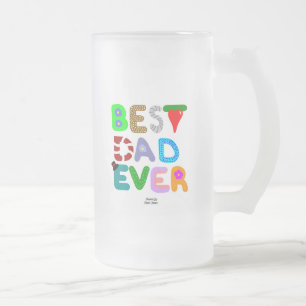 Beste vader ooit Grote Frosted Glass Mok