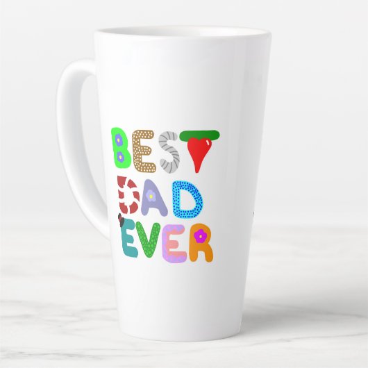 Beste vader ooit grote latte Mok (Linkerhoek)