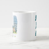 Beste vader ooit grunge border foto grote koffiekop (Voorkant)