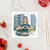 Beste vader ooit grunge border foto servet (Insitu)