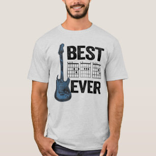  beste vader ooit Guitar Rock Music Player T-shirt