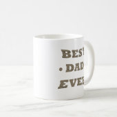 Beste vader ooit Happy Fathers dag cadeau ideeën Koffiemok (Voorkant rechts)