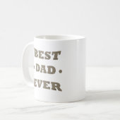 Beste vader ooit Happy Fathers dag cadeau ideeën Koffiemok (Voorkant links)