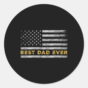 Beste vader ooit - Happy Vaderdag - Happy Fathers Ronde Sticker