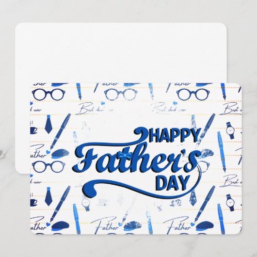 Beste vader ooit, Happy Vaderdag Kaart (Voorkant / Achterkant)