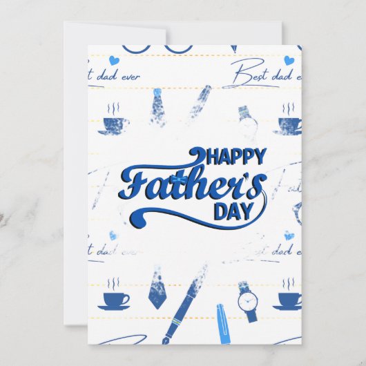 Beste vader ooit, Happy Vaderdag Kaart (Voorkant)