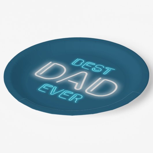 Beste vader ooit Happy Vaderdag | Papieren Bordje (Gekanteld)