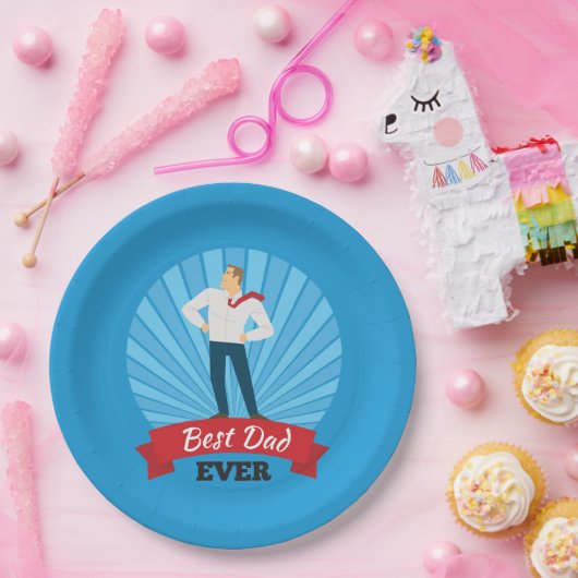 Beste vader ooit Happy Vaderdag | Papieren Bordje (Feest)
