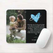 Beste vader ooit Happy Vaderdag Photo Keepslag Muismat (Met muis)