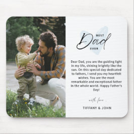 Beste vader ooit Happy Vaderdag Photo Keepslag Muismat