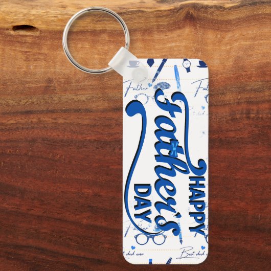 Beste vader ooit, Happy Vaderdag Sleutelhanger (Voorkant)
