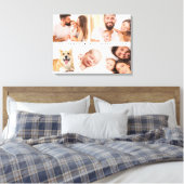 Beste vader ooit hart aangepaste foto collage canvas afdruk (Insitu (Slaapkamer))