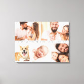 Beste vader ooit hart aangepaste foto collage canvas afdruk (Voorkant)
