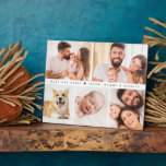 Beste vader ooit hart aangepaste foto raster fotoplaat<br><div class="desc">Vier een speciale eerste Vaderdag met onze "Simple Schattige Best Dad Ever Heart Family Custom Photo Collage Easel Plaque". Deze charmante foto Plaque heeft een collage van uw favoriete afbeeldingen, waardoor het een unieke en oprechte aandenken is. Perfect voor het weergeven van gekoesterde herinneringen, dit gepersonaliseerde geschenk zal een constante...</div>