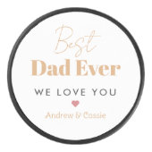 Beste vader ooit hockey puck (Voorkant)