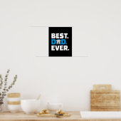 Beste vader ooit | Hondenliefhebber Cadeau Poster (Keuken)