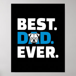 Beste vader ooit   Hondenliefhebber Cadeau Poster