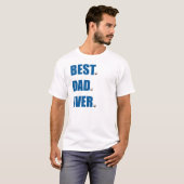 Beste vader ooit - honkbal t-shirt (Voorkant volledig)