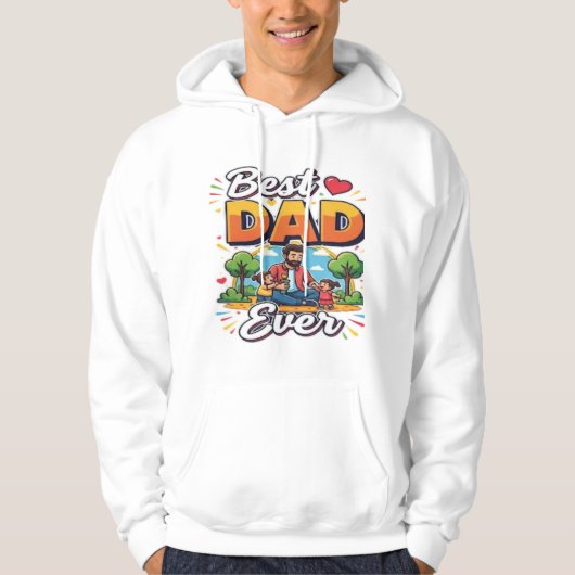 Beste vader ooit hoodie (Voorkant)