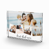 Beste vader ooit horizontaal blok fotoblok (Rechts)