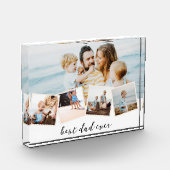 Beste vader ooit horizontaal blok fotoblok (Links)