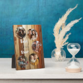 Beste vader ooit houten achtergrond 5 collage foto fotoplaat (Zijkant)